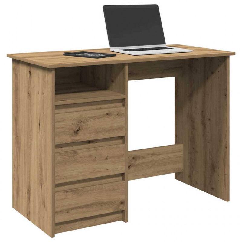 Biurko Artisan Oak 102x50x75 cm Drewno klejone
