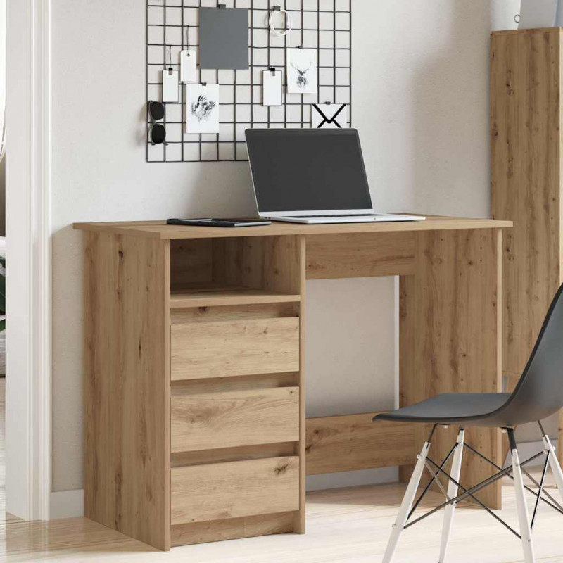 Biurko Artisan Oak 102x50x75 cm Drewno klejone