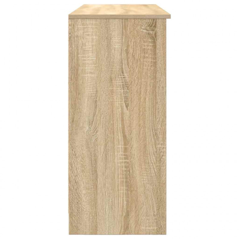 Komoda z szufladą Dąb Sonoma 101x35x76 cm Drewno klejone