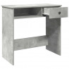 Biurko, szarość betonu, 80x40x75 cm, materiał drewnopochodny