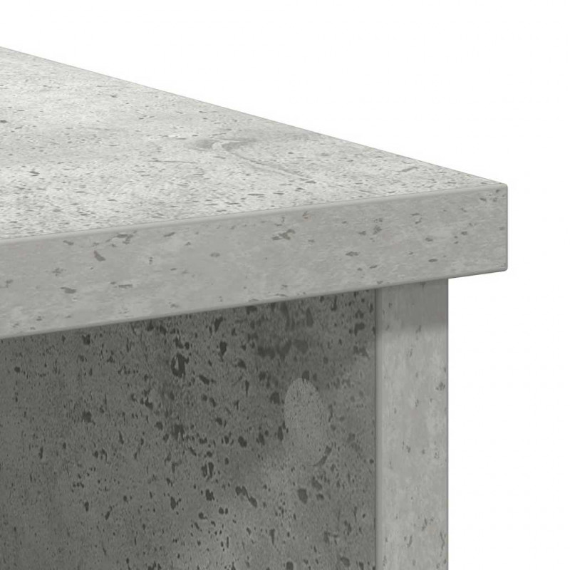Komoda z szufladą Betonowa szarość 101x35x76 cm Drewno klejone