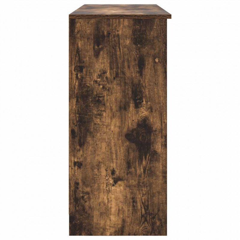 Komoda z szufladą Dąb wędzony 101x35x76 cm Drewno klejone