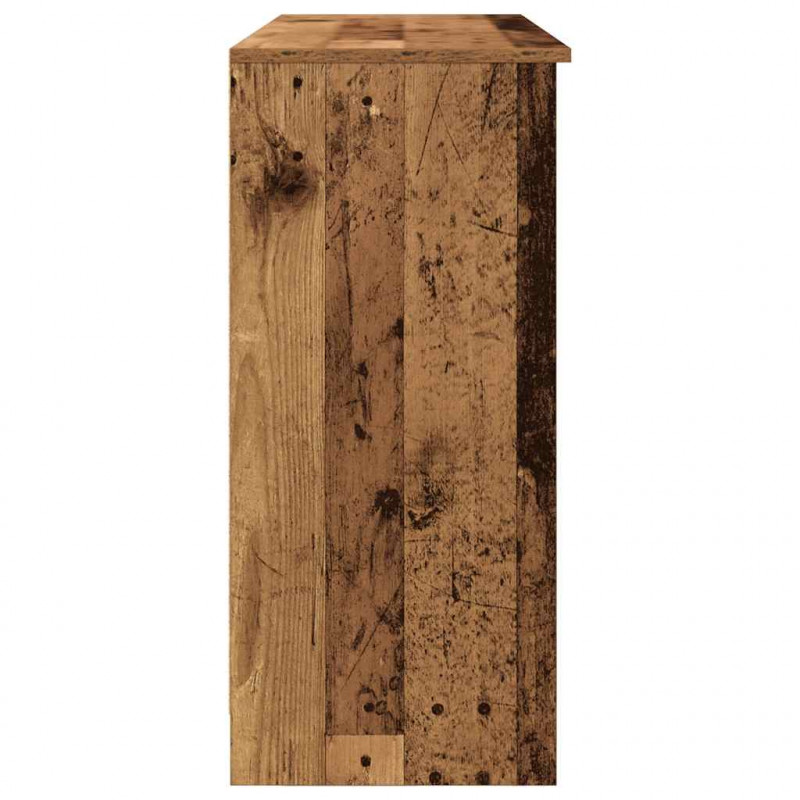 Komoda z szufladą Stare drewno 101x35x76 cm Drewno klejone