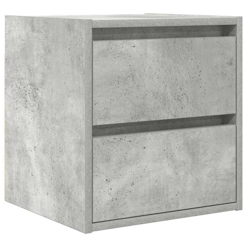 Szafka nocna wisząca Betonowa Szara 38x34x40 cm
