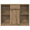 Komoda z szufladą Artisan Oak 101x35x76 cm Drewno klejone