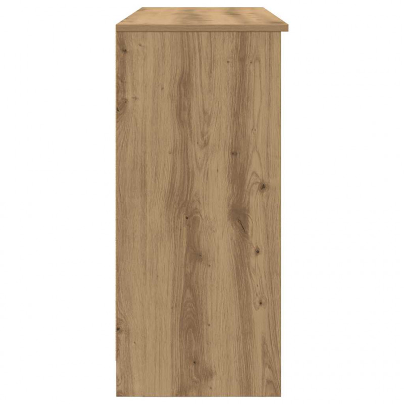 Komoda z szufladą Artisan Oak 101x35x76 cm Drewno klejone