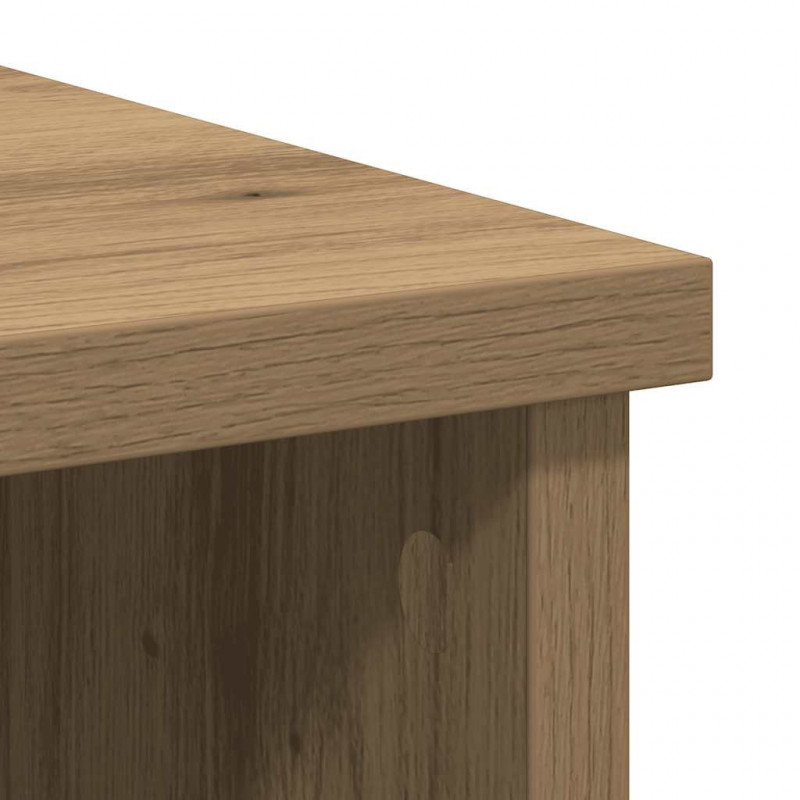 Komoda z szufladą Artisan Oak 101x35x76 cm Drewno klejone
