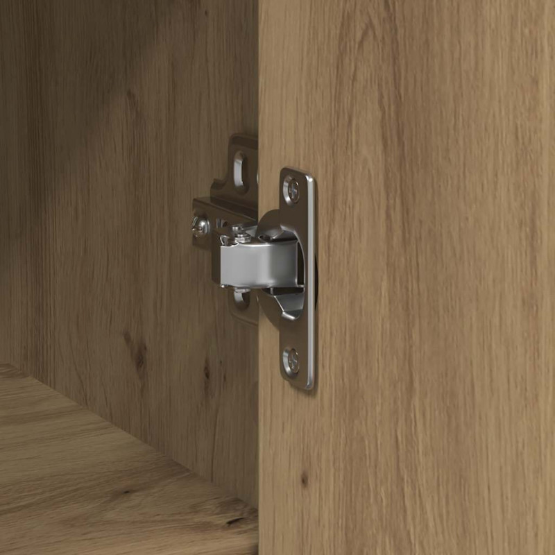 Komoda z szufladą Artisan Oak 101x35x76 cm Drewno klejone