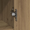 Komoda z szufladą Artisan Oak 101x35x76 cm Drewno klejone