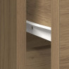 Komoda z szufladą Artisan Oak 101x35x76 cm Drewno klejone