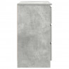 Komoda z szufladą Betonowa szarość 71x35x65 cm Drewno klejone