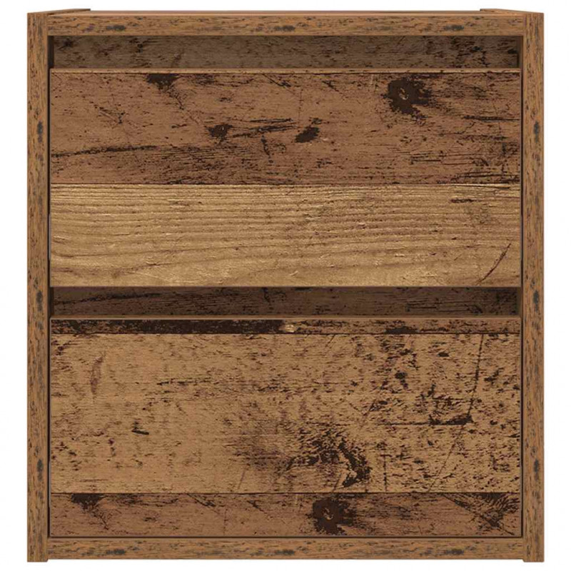 Szafki nocne ścienne 2 szt. Stare drewno 38x34x40 cm