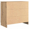 Komoda z szufladą Artisan Oak 71x35x65 cm Drewno klejone