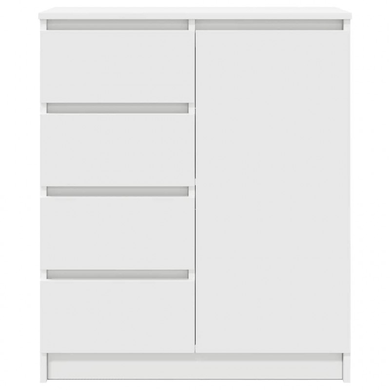 Komoda z szufladami Biała 71x35x84 cm Drewno klejone