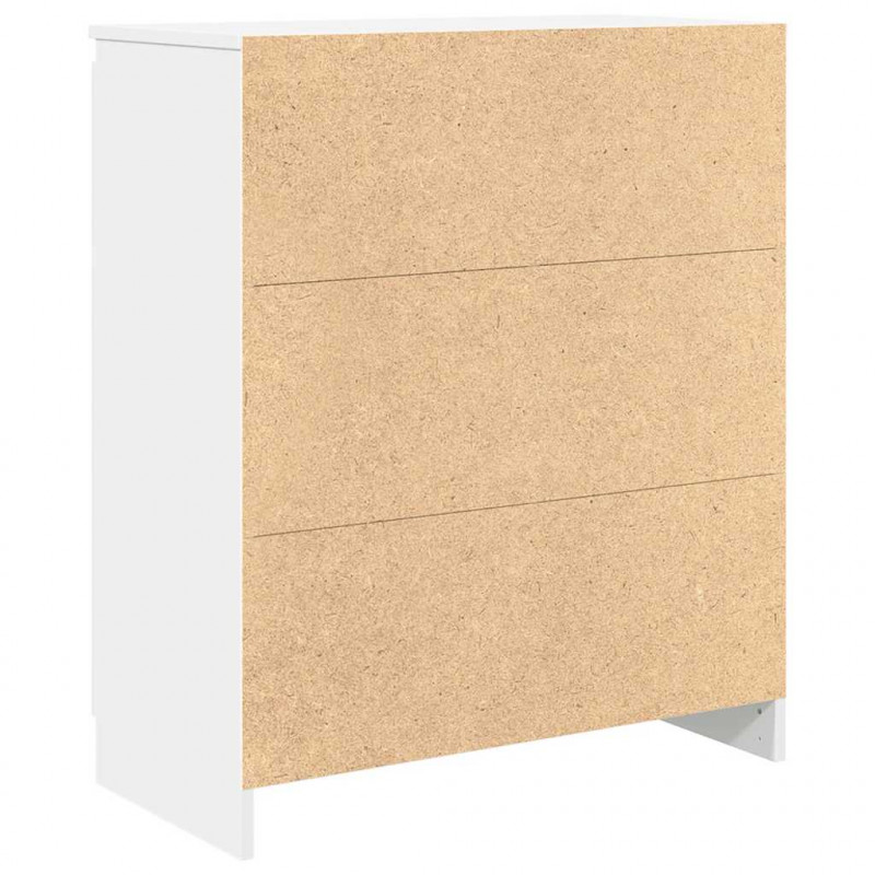 Komoda z szufladami Biała 71x35x84 cm Drewno klejone