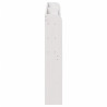Wezgłowie do łóżka, z półkami, białe, 140 cm, drewno sosnowe