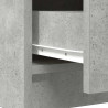 Komoda z szufladami Betonowa szarość 71x35x84 cm Drewno klejone