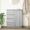 Komoda z szufladami Szary Sonoma 71x35x84 cm Drewno klejone
