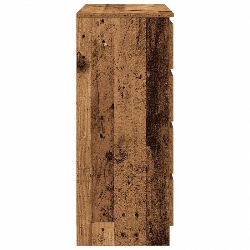 Komoda z szufladami Stare drewno 71x35x84 cm Drewno klejone