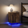 Szafki nocne z oświetleniem LED 2 szt. Dąb wędzony 38x34x50 cm