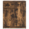 Komoda z szufladą Dąb wędzony 71x35x84 cm Drewno klejone