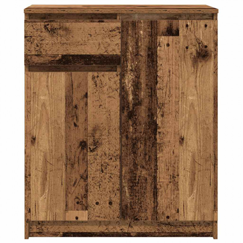 Komoda z szufladą Stare drewno 71x35x84 cm Drewno klejone