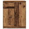 Komoda z szufladą Stare drewno 71x35x84 cm Drewno klejone