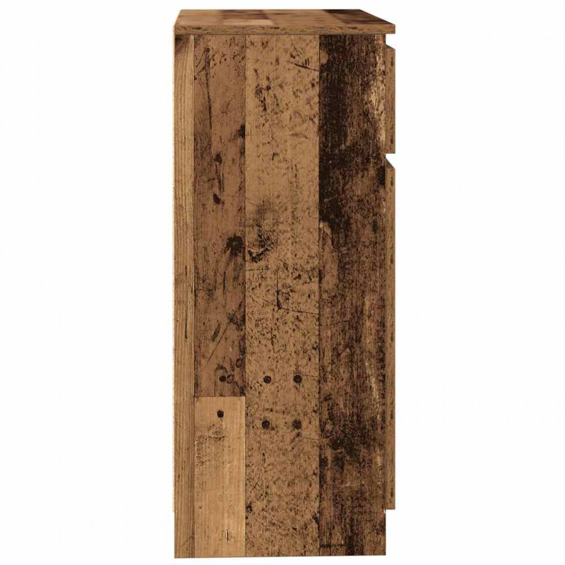 Komoda z szufladą Stare drewno 71x35x84 cm Drewno klejone