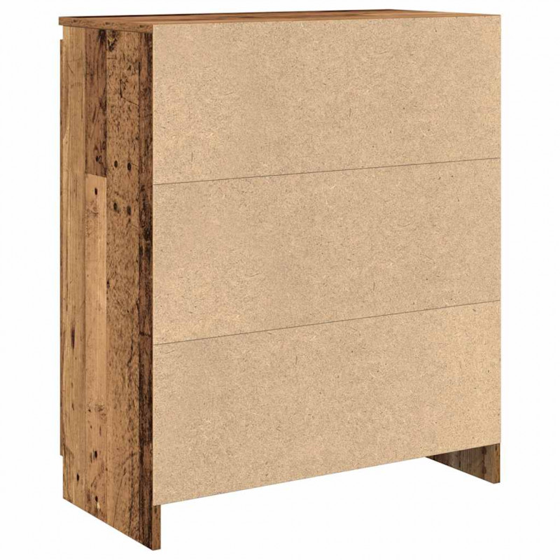 Komoda z szufladą Stare drewno 71x35x84 cm Drewno klejone