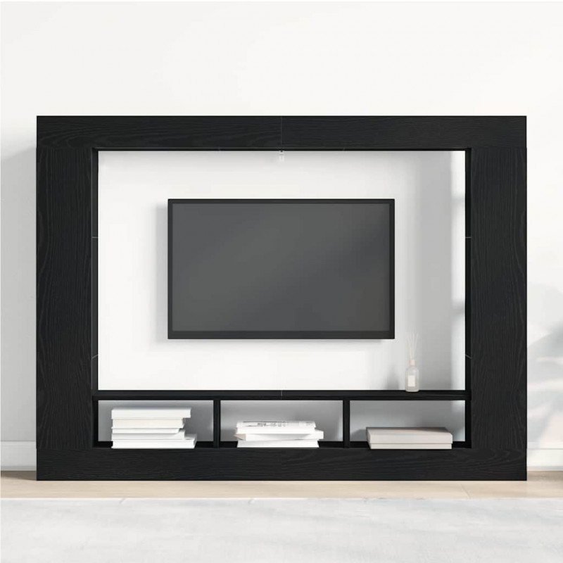 Szafka pod telewizor Czarny dąb 152 x 22 x 113 cm