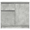 Komoda z szufladą Betonowa szarość 71x35x65 cm Drewno klejone