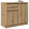 Komoda z szufladą Artisan Oak 71x35x65 cm Drewno klejone