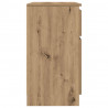 Komoda z szufladą Artisan Oak 71x35x65 cm Drewno klejone