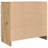 Komoda z szufladą Artisan Oak 71x35x65 cm Drewno klejone
