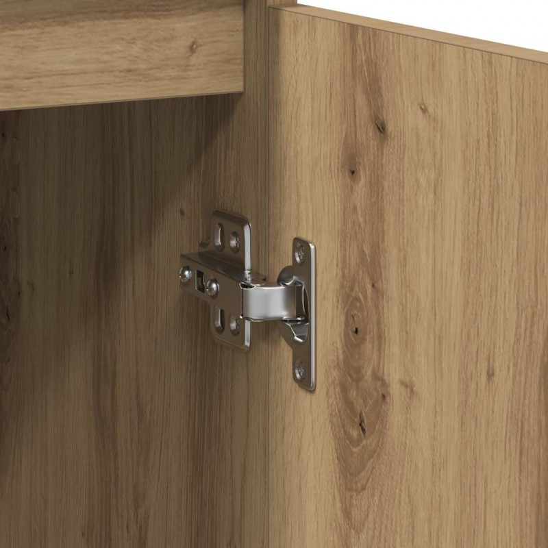 Komoda z szufladą Artisan Oak 71x35x65 cm Drewno klejone