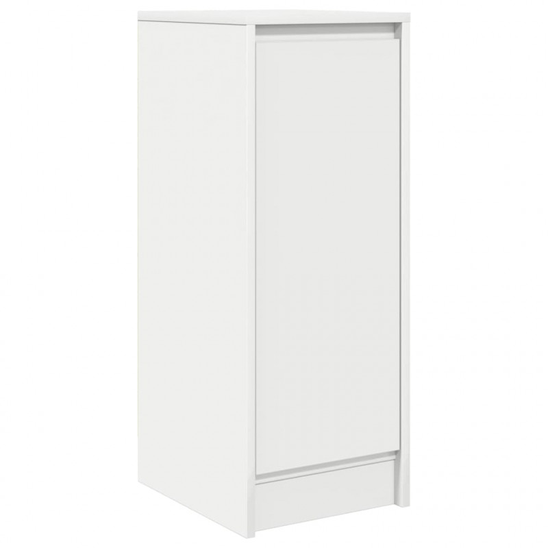 Komoda Biała 29,5x34x76 cm Drewno klejone