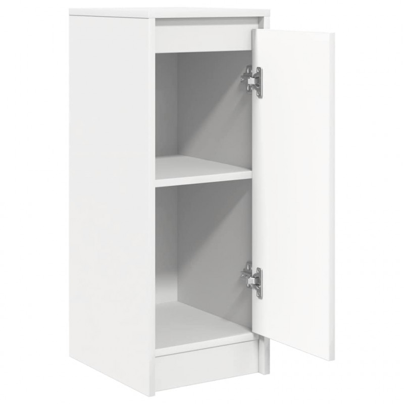 Komoda Biała 29,5x34x76 cm Drewno klejone