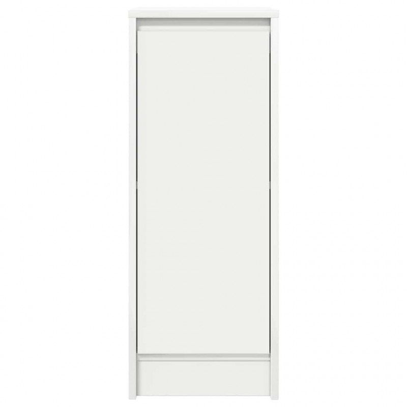 Komoda Biała 29,5x34x76 cm Drewno klejone