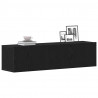 Szafka pod TV czarny dąb 120x30x30,5 cm materiał drewnopochodny