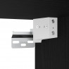 Szafka pod TV czarny dąb 120x30x30,5 cm materiał drewnopochodny
