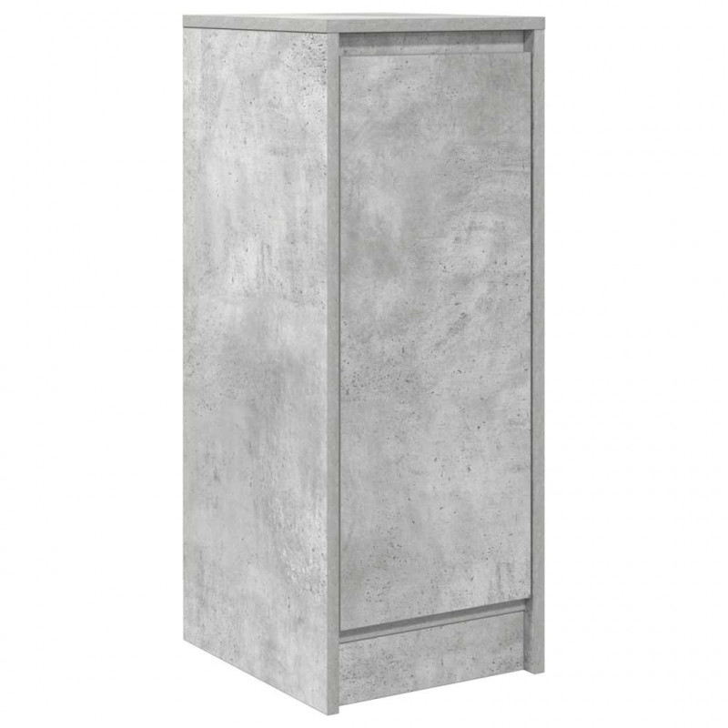 Komoda Betonowa Szara 29,5x34x76 cm Drewno klejone
