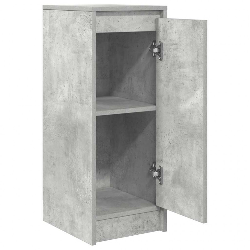 Komoda Betonowa Szara 29,5x34x76 cm Drewno klejone