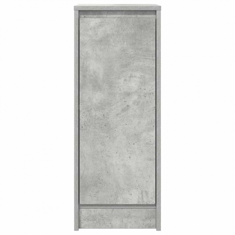 Komoda Betonowa Szara 29,5x34x76 cm Drewno klejone