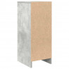 Komoda Betonowa Szara 29,5x34x76 cm Drewno klejone