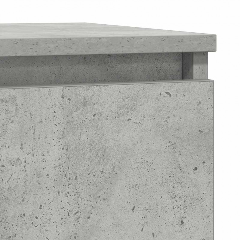 Komoda Betonowa Szara 29,5x34x76 cm Drewno klejone