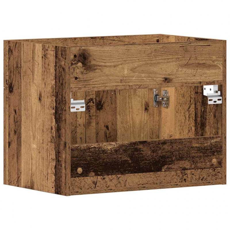 Szafka pod umywalkę łazienkową, stare drewno, 60x38,5x46 cm
