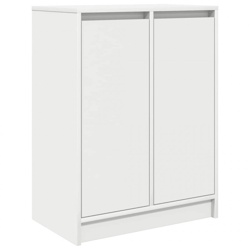 Komoda Biała 57x34x76 cm Drewno klejone
