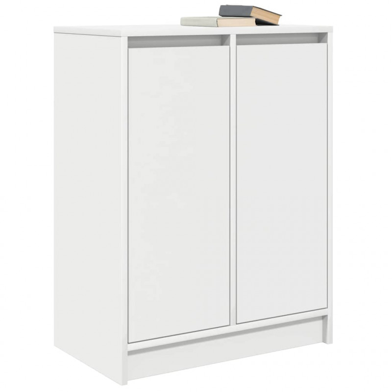 Komoda Biała 57x34x76 cm Drewno klejone