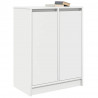 Komoda Biała 57x34x76 cm Drewno klejone
