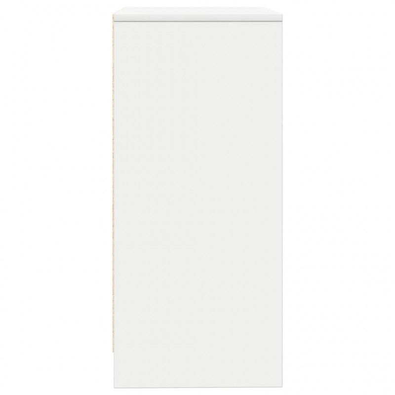 Komoda Biała 57x34x76 cm Drewno klejone